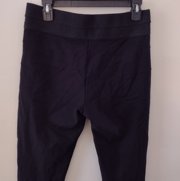 Zara Basic Black High Waisted Wide Waistband Leggings Size L - Picture 5 of 8